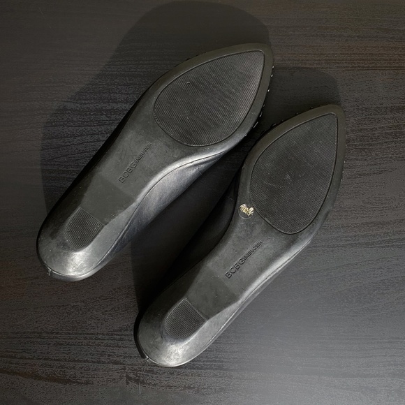 BCBGeneration - Zeleni Black Studded Leather Flats - size 7.5 B - Picture 10 of 12